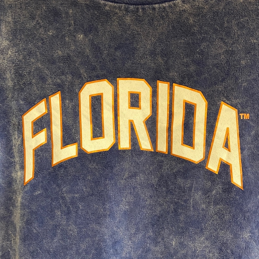 GAMEDAY Florida Velour Sweatshirt Size Medium - Picture 4 of 8
